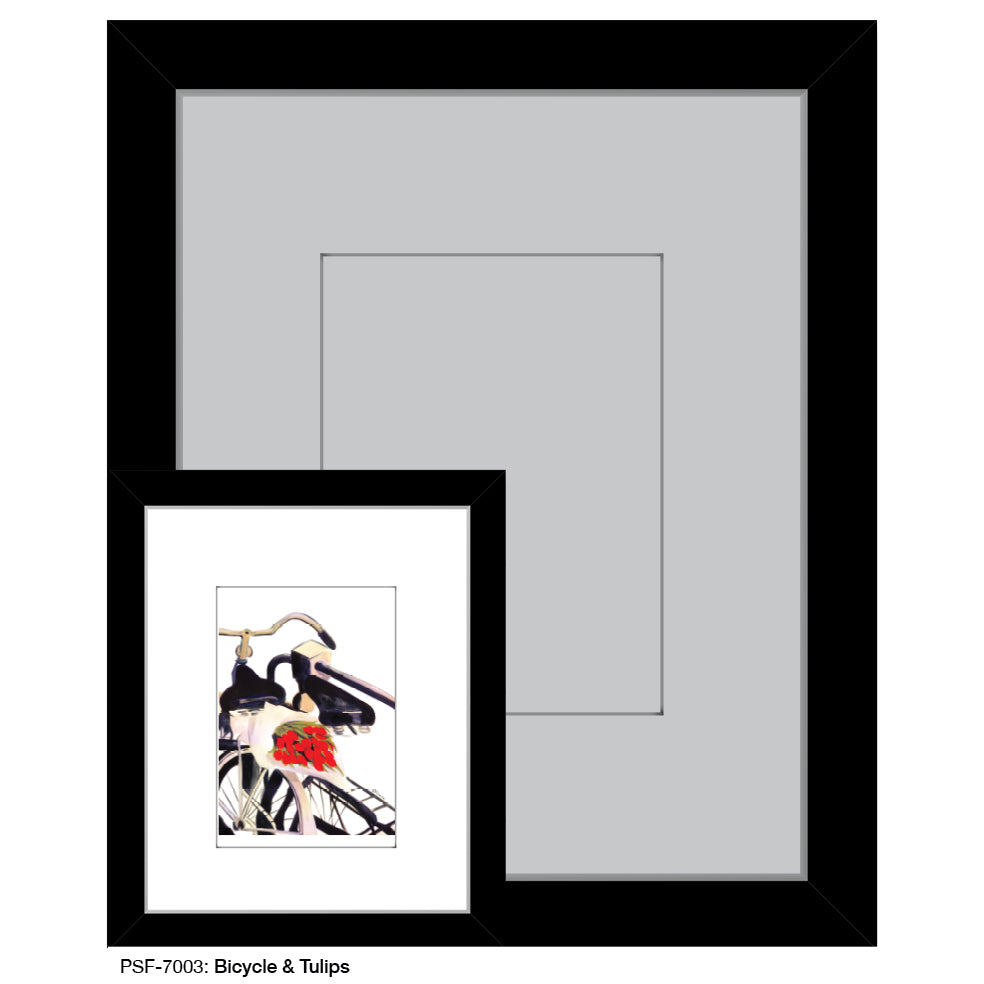 Bicycle & Tulips, Print (#7003A)