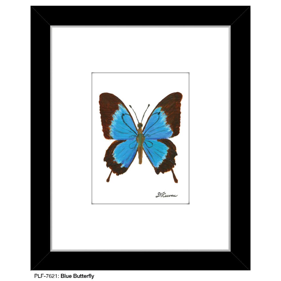 Blue Butterfly, Print (#7621A)