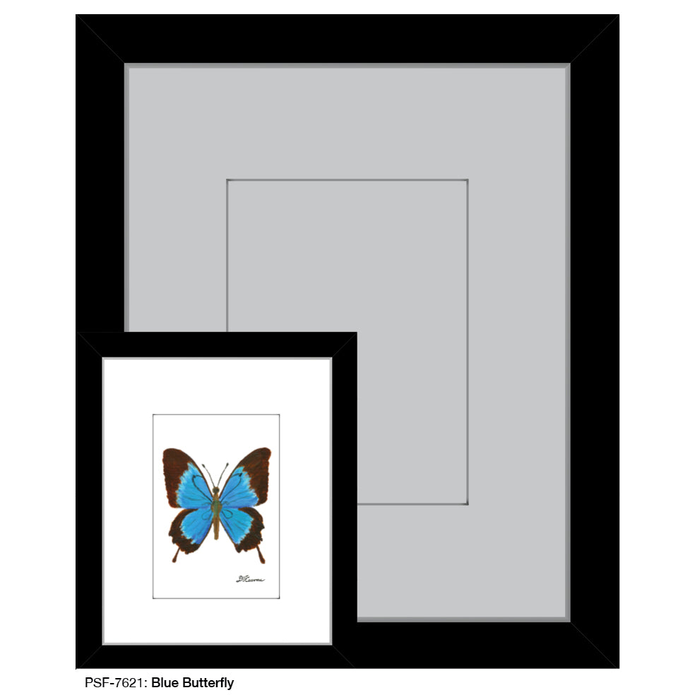Blue Butterfly, Print (#7621A)