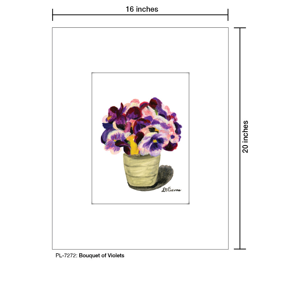 Bouquet of Violets, Print (#7272F)