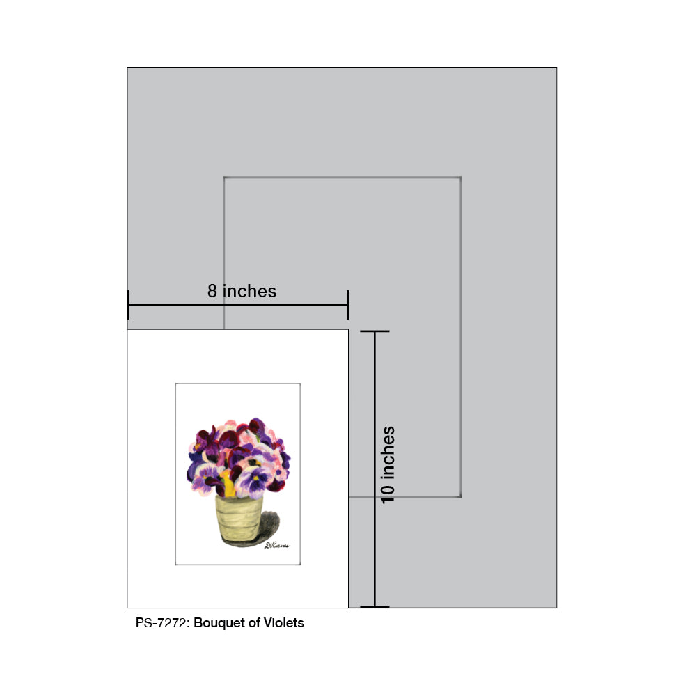 Bouquet of Violets, Print (#7272F)