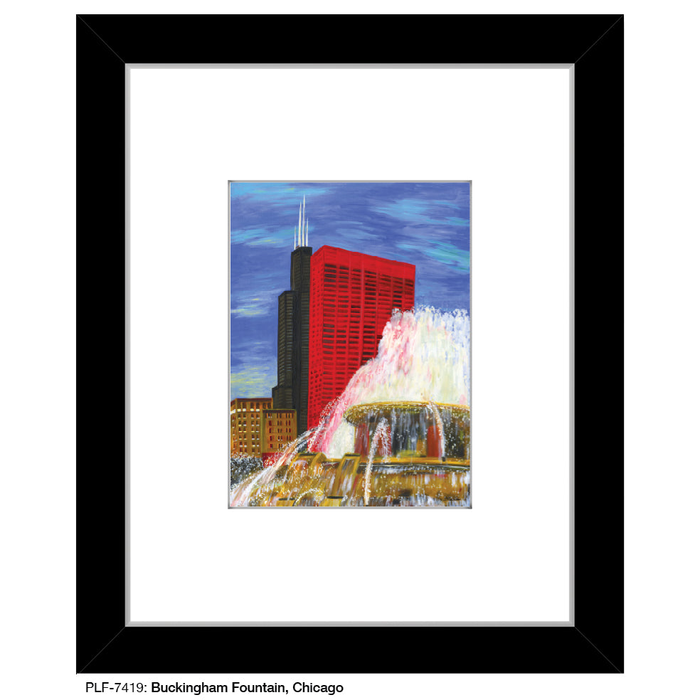 Buckingham Fountain, Chicago, Print (#7419A)