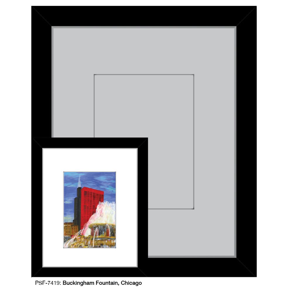 Buckingham Fountain, Chicago, Print (#7419A)