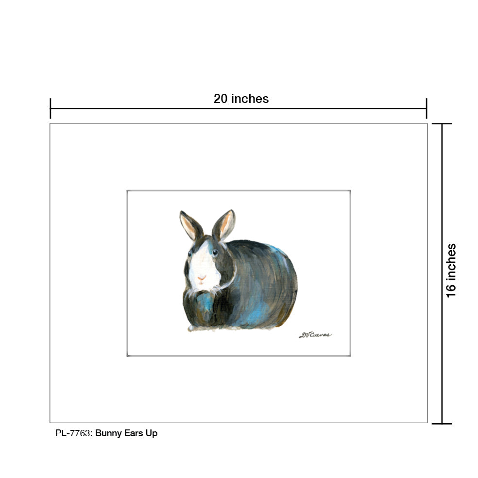 Bunny Ears Up, Print (#7763A)