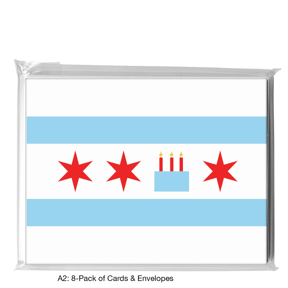 Hello, from Chicago, Greeting Card (#8399W)