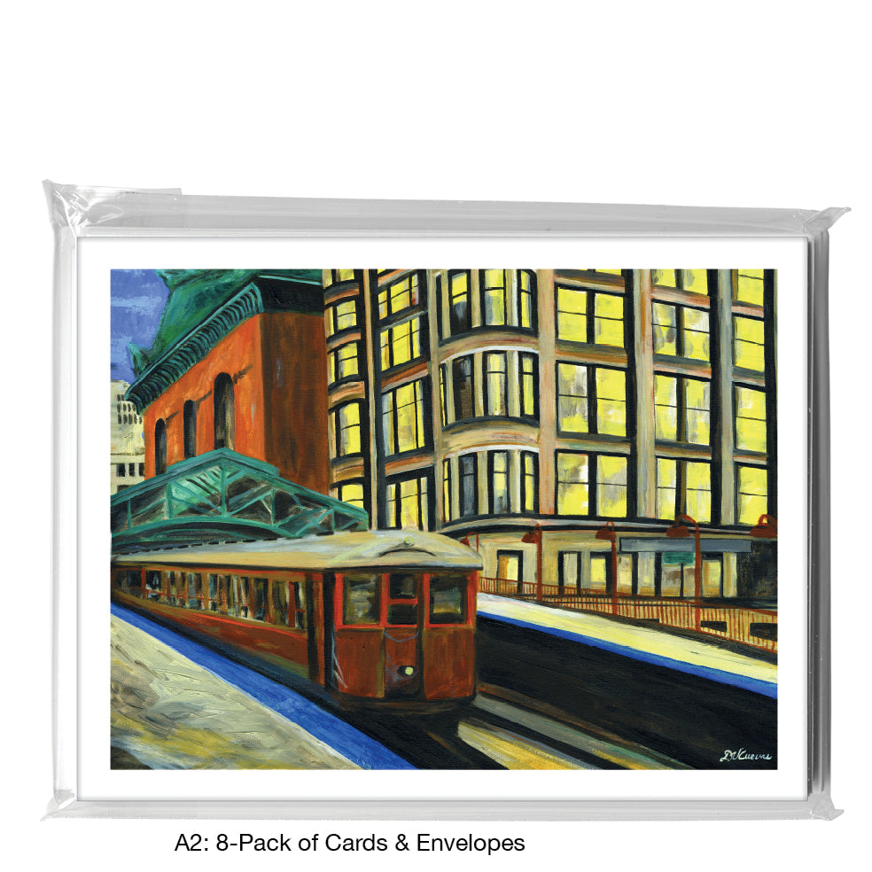 Library, Chicago, Greeting Card (#7250A)