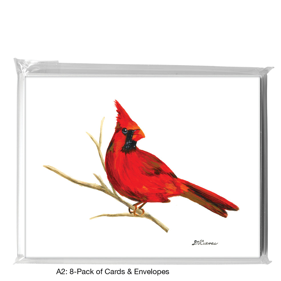 Male Cardinal, Greeting Card (#7866H)