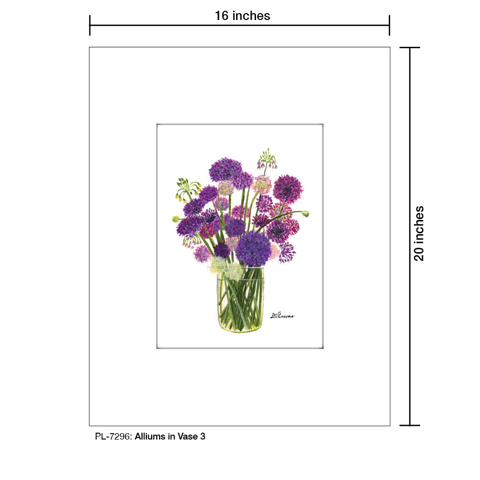 Alliums in Vase 3, Print (#7296A)
