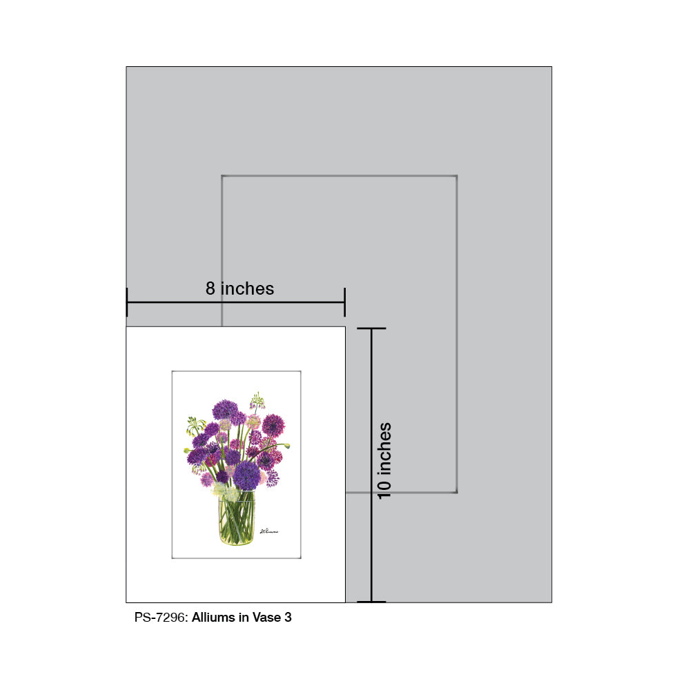 Alliums in Vase 3, Print (#7296A)