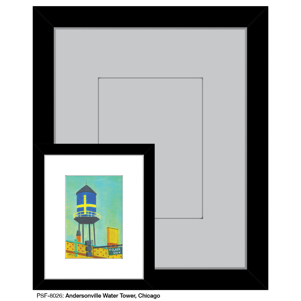 Andersonville Water Tower, Chicago, Print (#8026A)