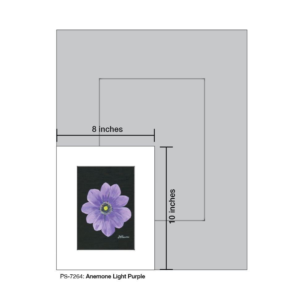 Anemone Light Purple, Print (#7264A)