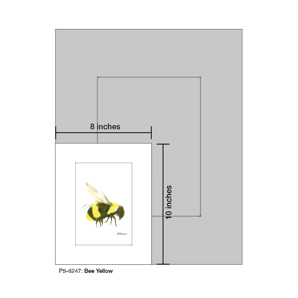 Bee Yellow, Print (#8247D)
