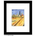 Blue Line, Chicago, Print (#7255A)
