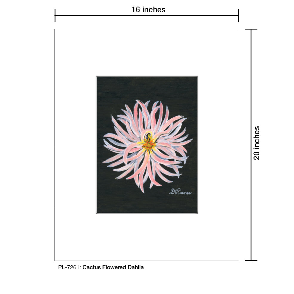 Cactus Flowered Dahlia, Print (#7261A)