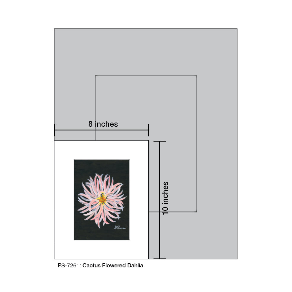 Cactus Flowered Dahlia, Print (#7261A)