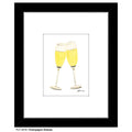 Champagne Glasses, Print (#8256D)