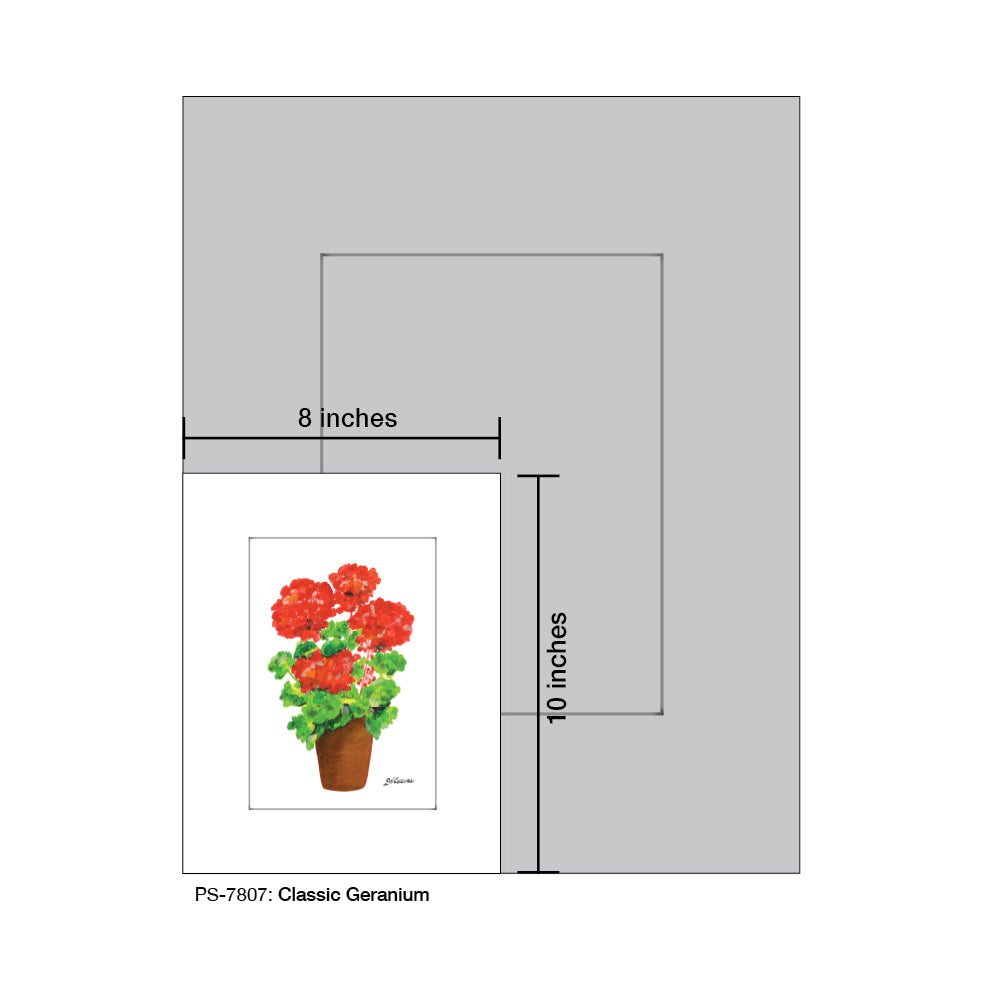 Classic Geranium, Print (#7807A)