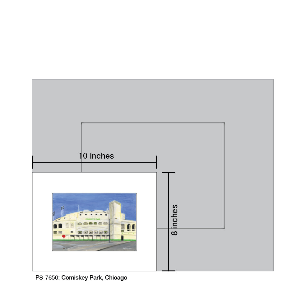 Comiskey Park, Chicago, Print (#7650A)