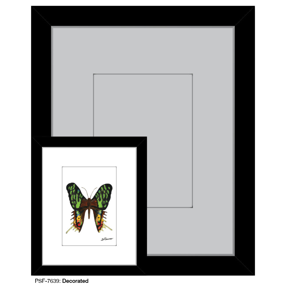 Decorated Butterfly, Print (#7639B)