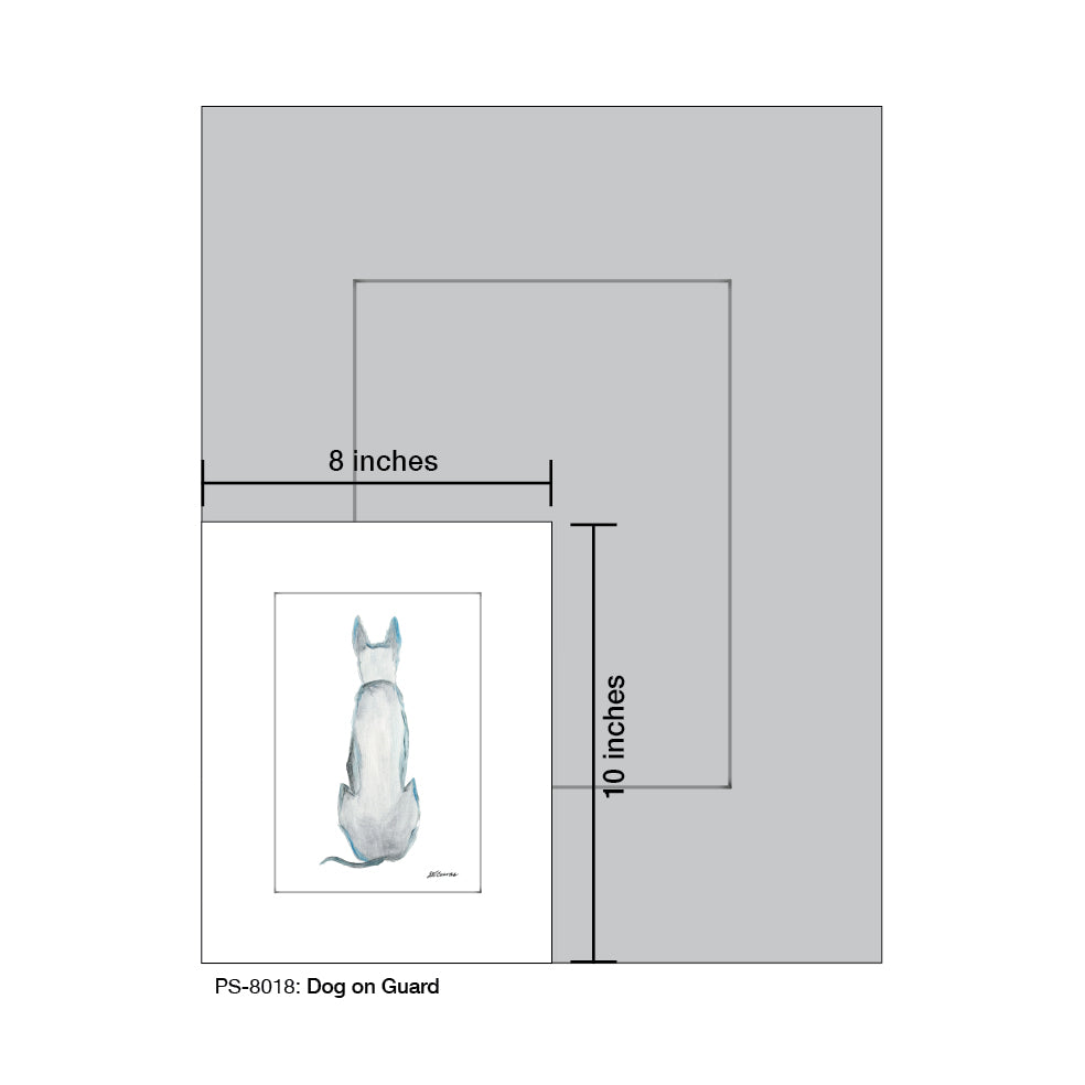 Dog on Guard, Print (#8018D)