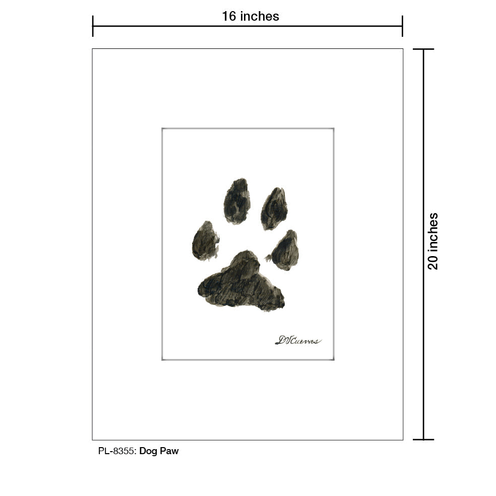 Dog Paw, Print (#8355G)
