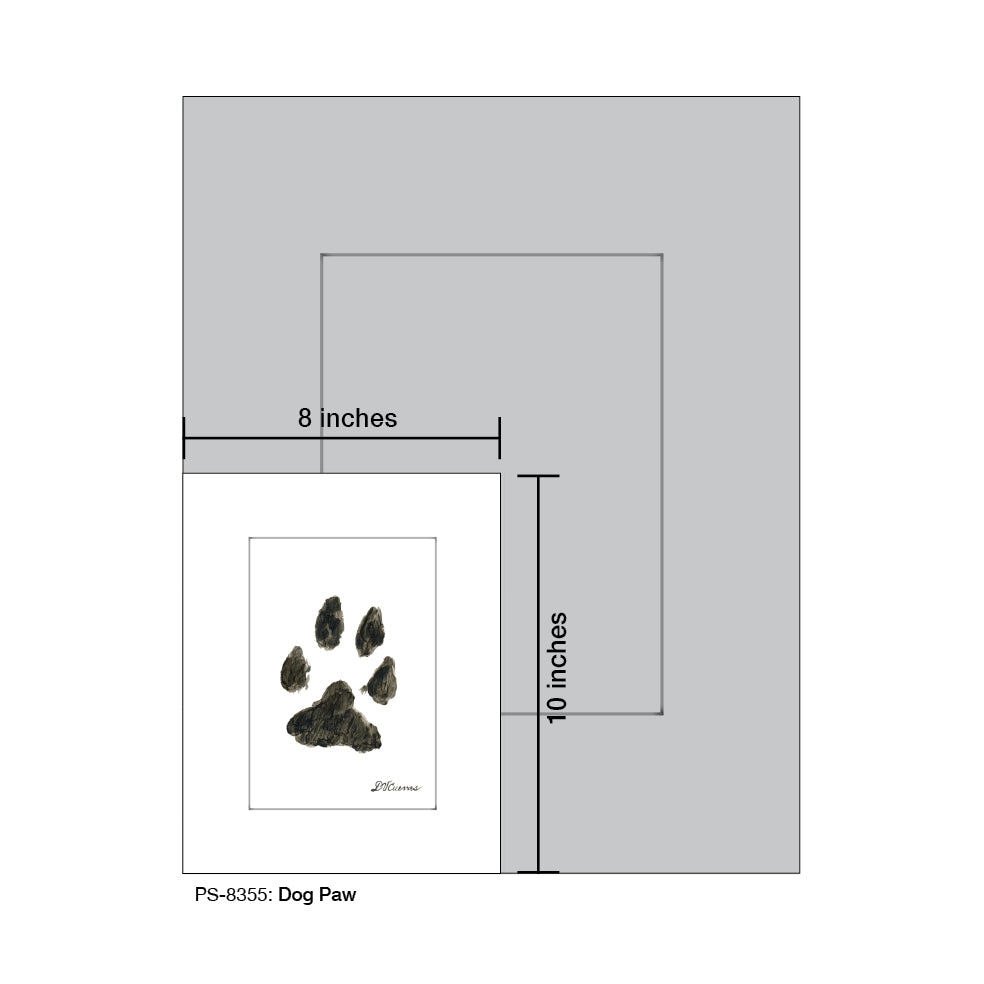 Dog Paw, Print (#8355G)