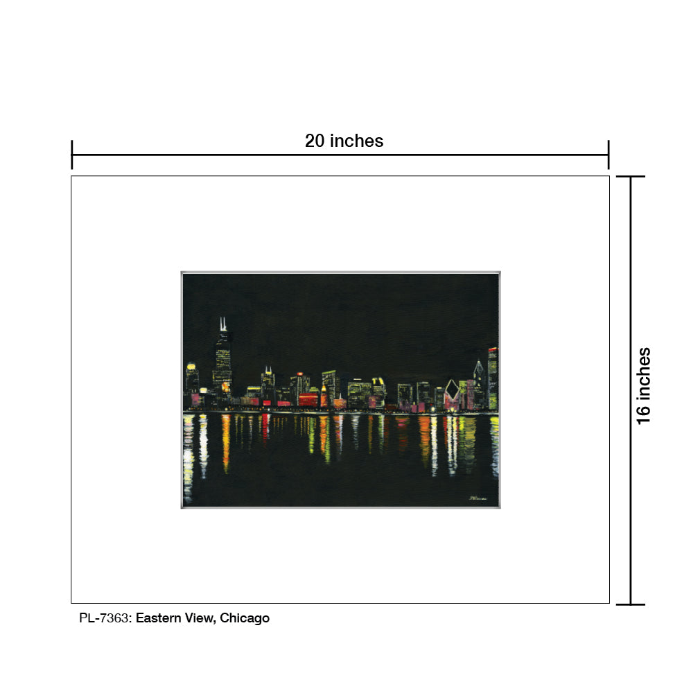 Eastern View, Chicago, Print (#7363A)