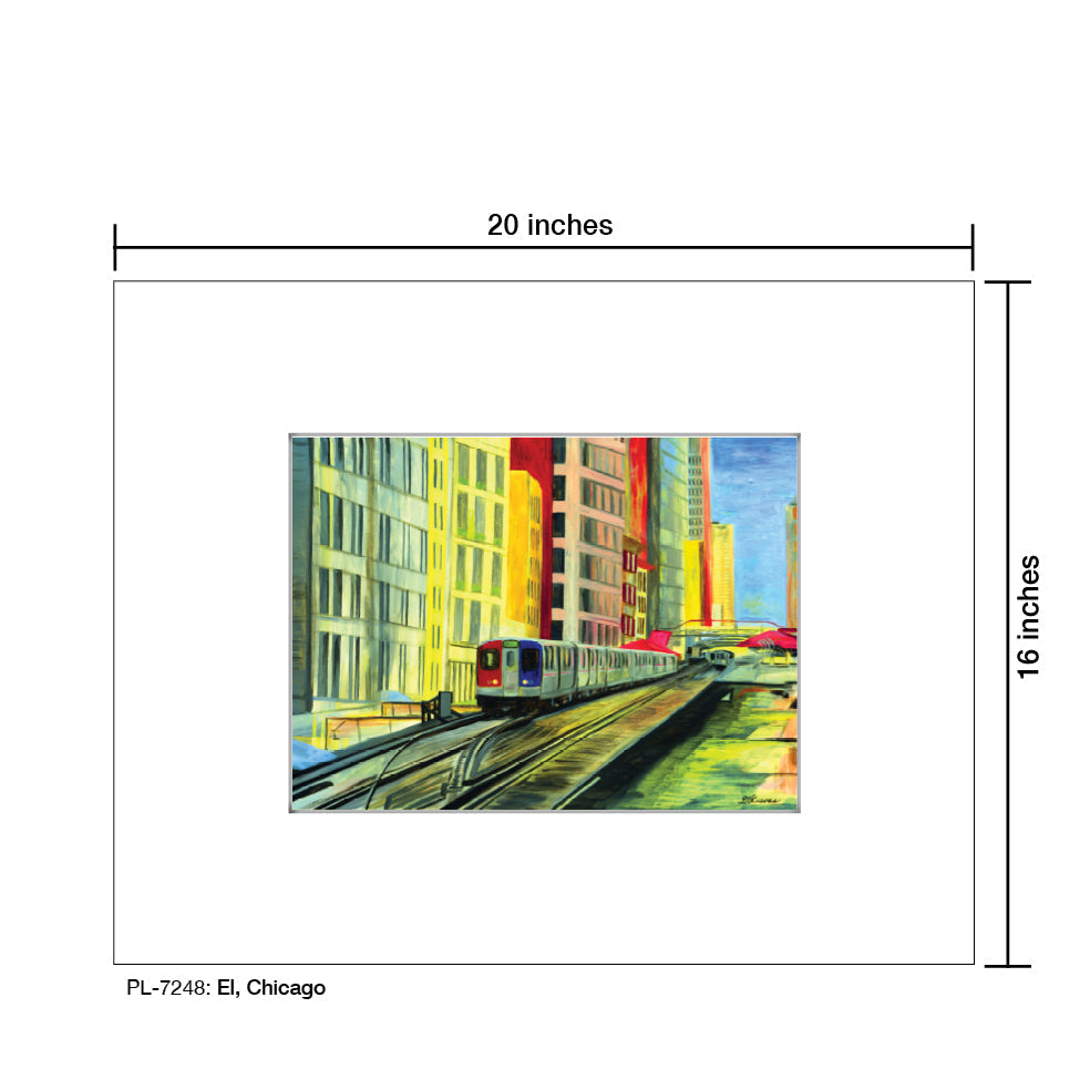 El, Chicago, Print (#7248A)