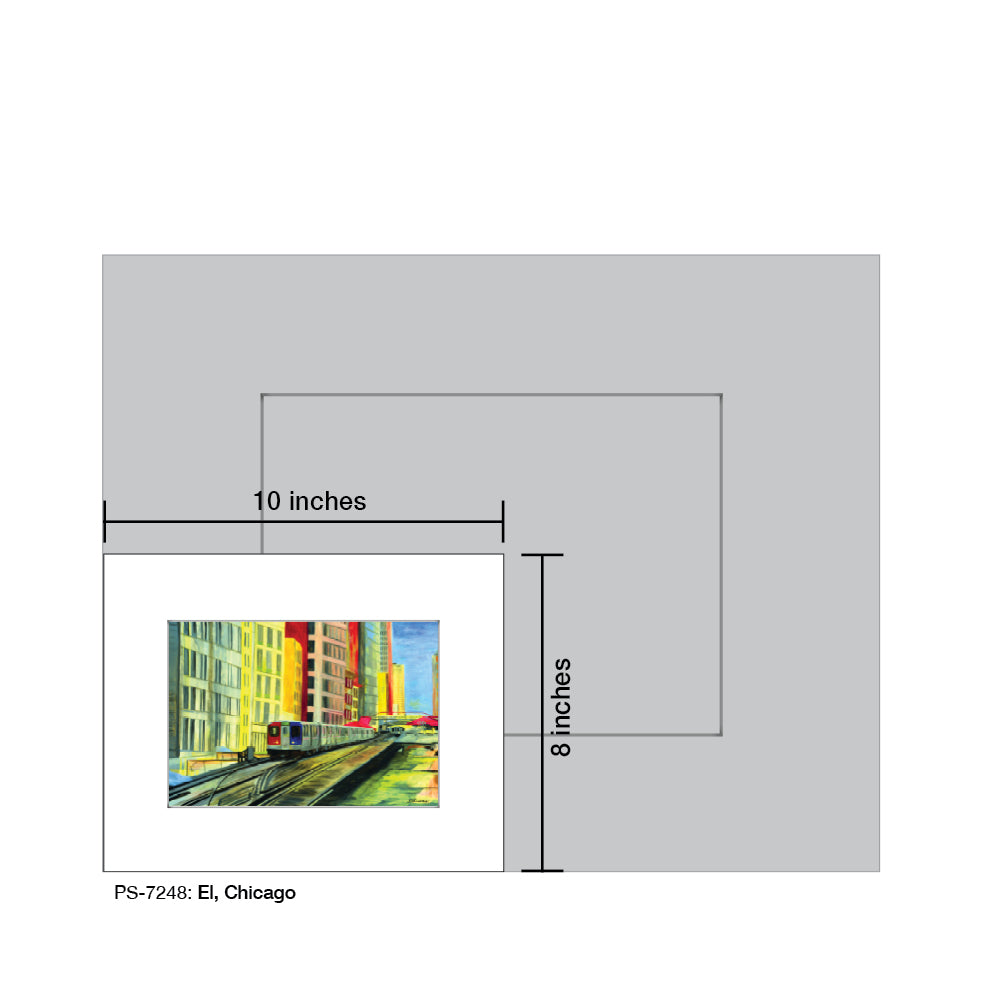 El, Chicago, Print (#7248A)
