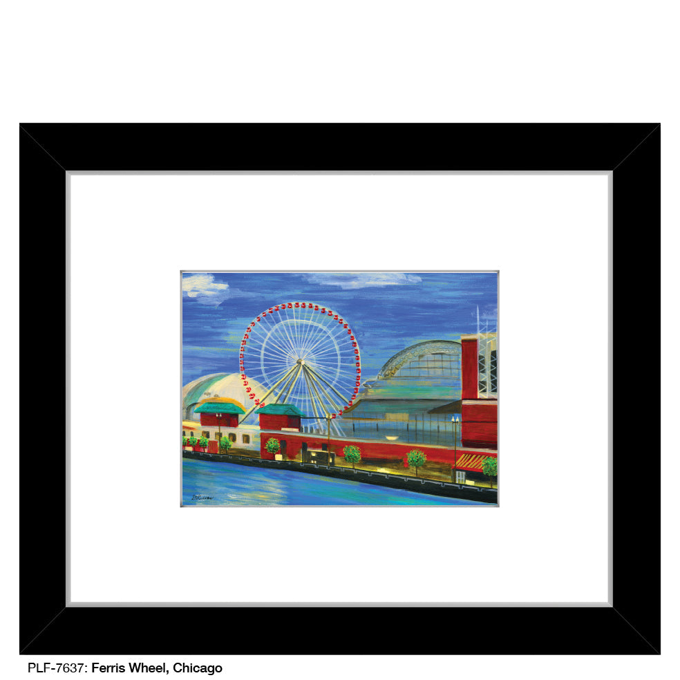 Ferris Wheel, Chicago, Print (#7637A)