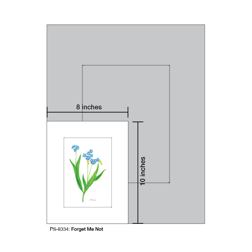 Forget Me Not, Print (#8334F)