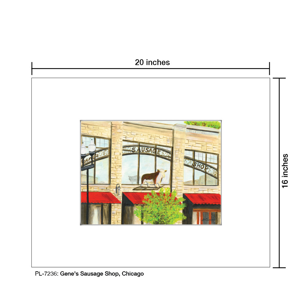 Gene's Sausage Shop, Chicago, Print (#7236B)