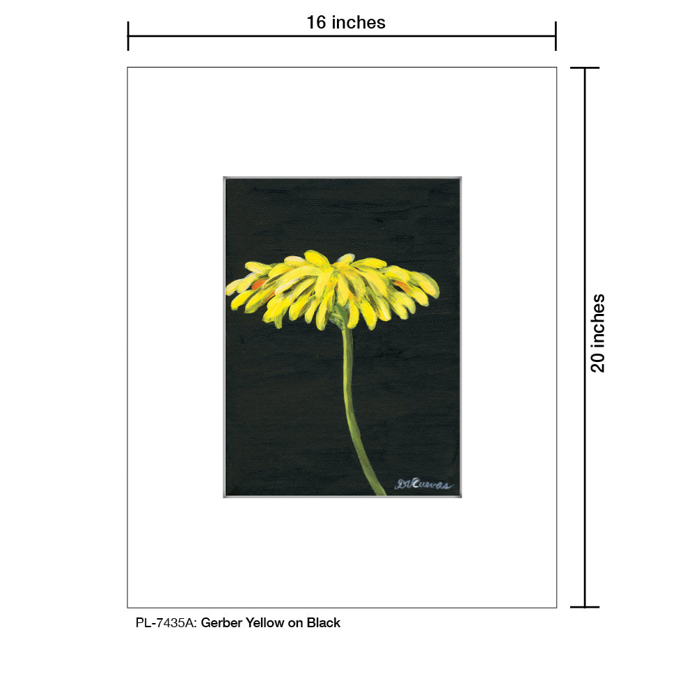 Gerber Yellow on Black, Print (#7435A)