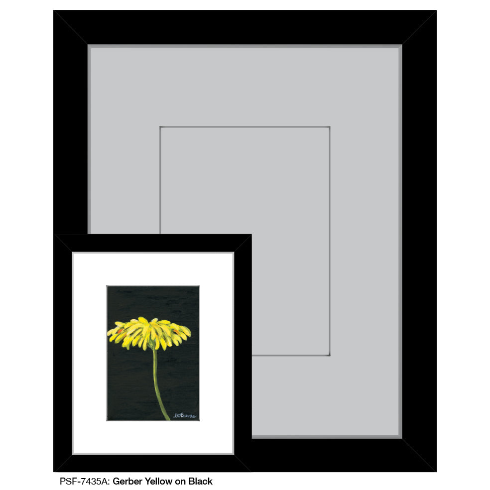 Gerber Yellow on Black, Print (#7435A)
