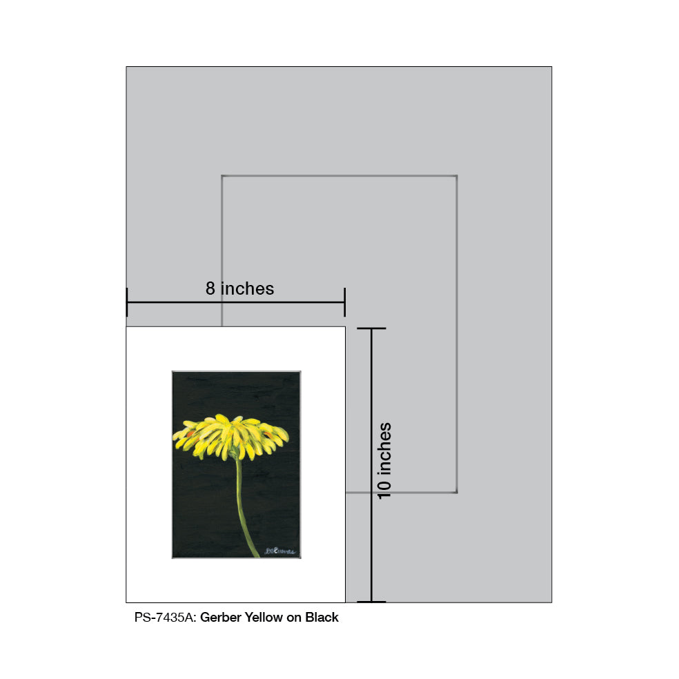 Gerber Yellow on Black, Print (#7435A)