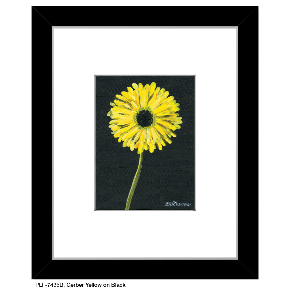 Gerber Yellow on Black, Print (#7435B)