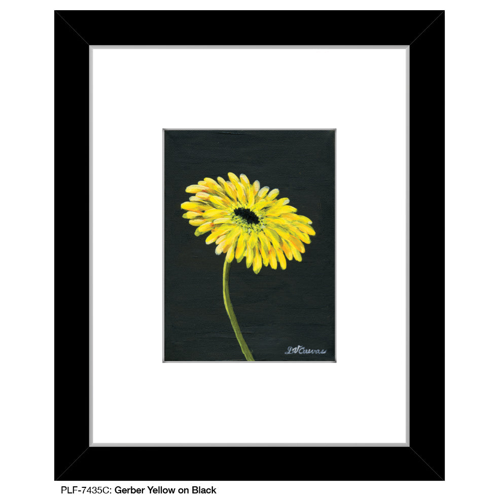 Gerber Yellow on Black, Print (#7435C)