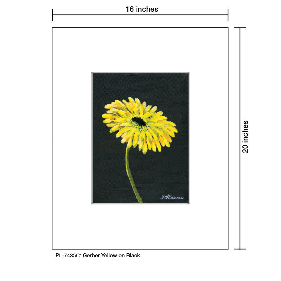 Gerber Yellow on Black, Print (#7435C)