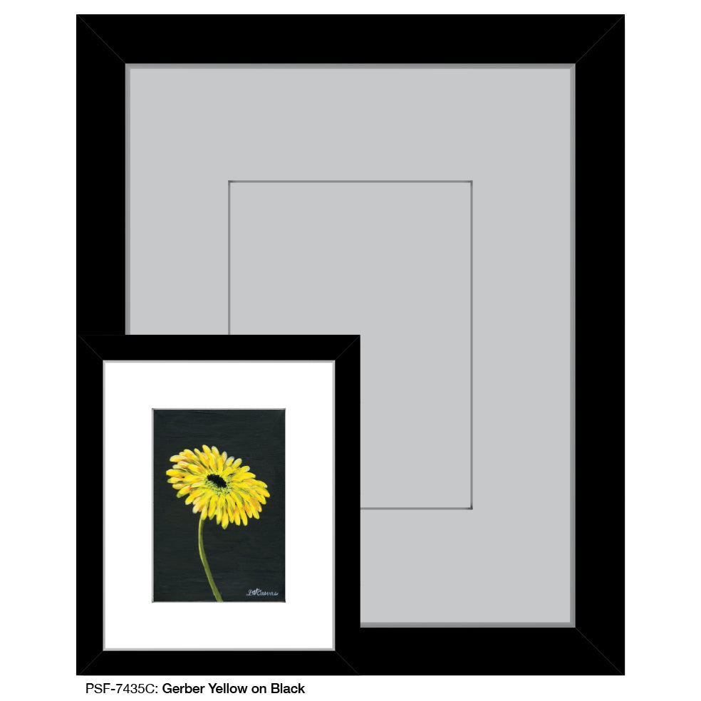 Gerber Yellow on Black, Print (#7435C)
