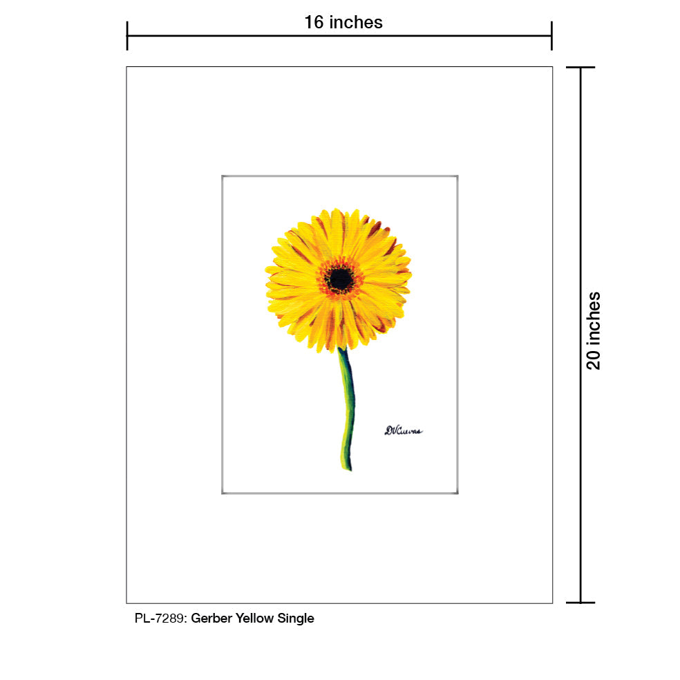 Gerber Yellow Single, Print (#7289A)