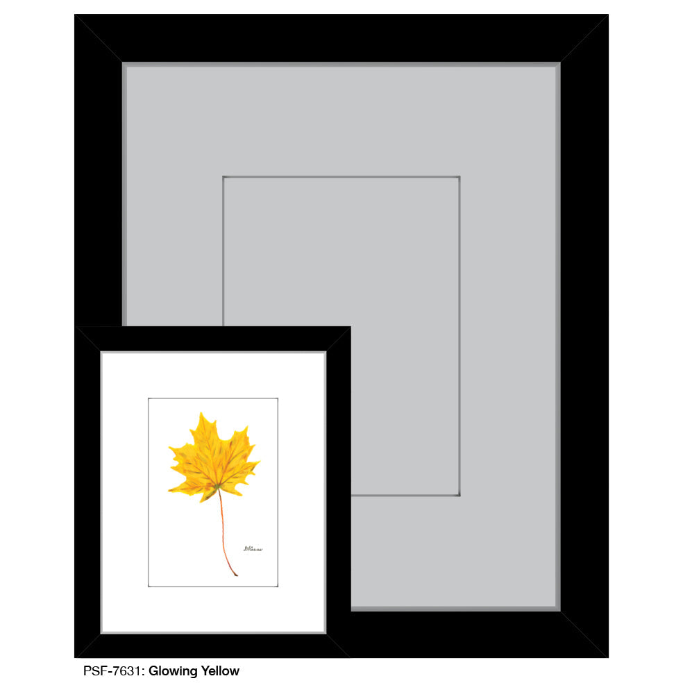 Glowing Yellow Leaf, Print (#7631A)