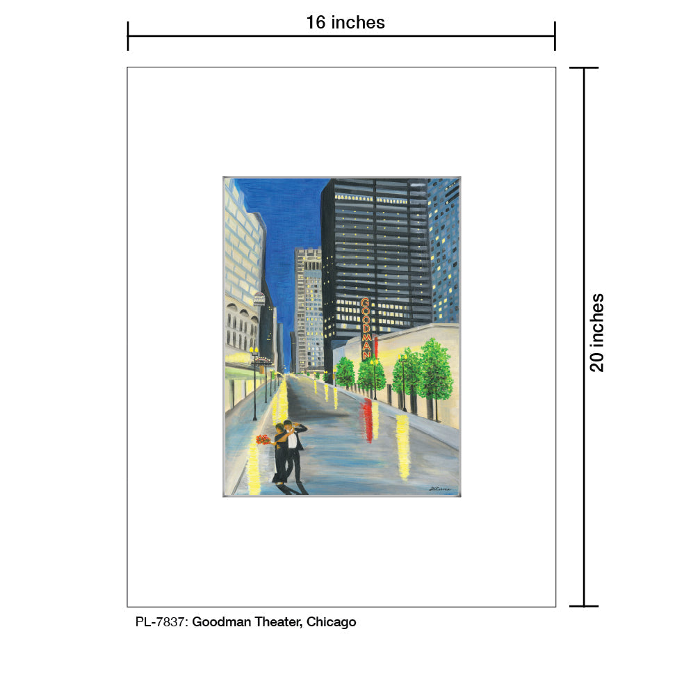 Goodman Theater, Chicago, Print (#7837C)