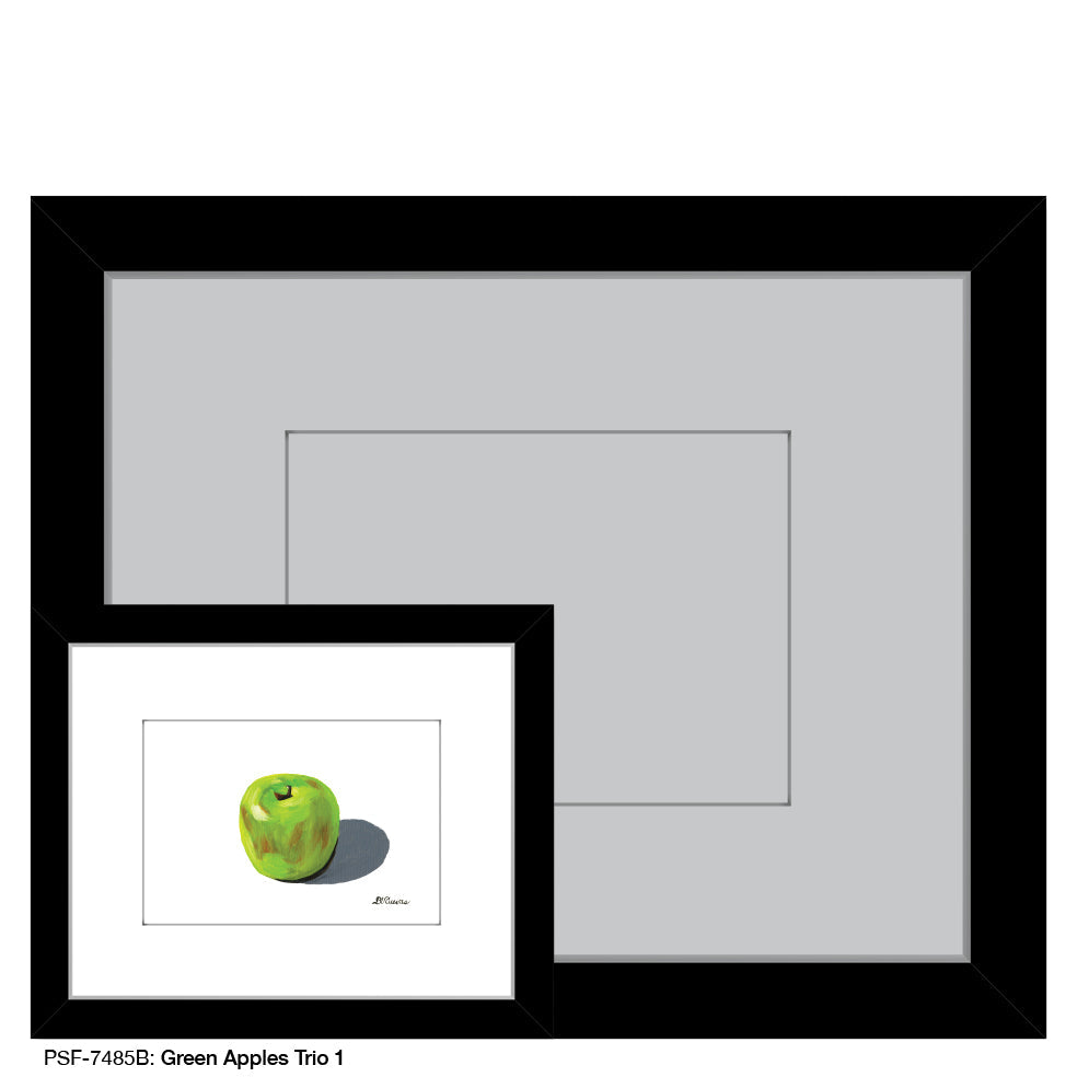 Green Apples Trio 1, Print (#7485B)