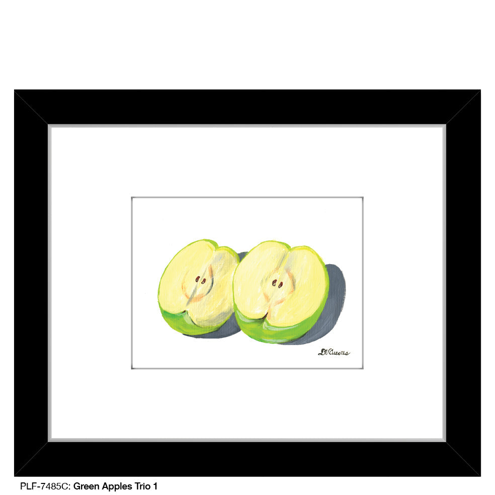 Green Apples Trio 1, Print (#7485C)