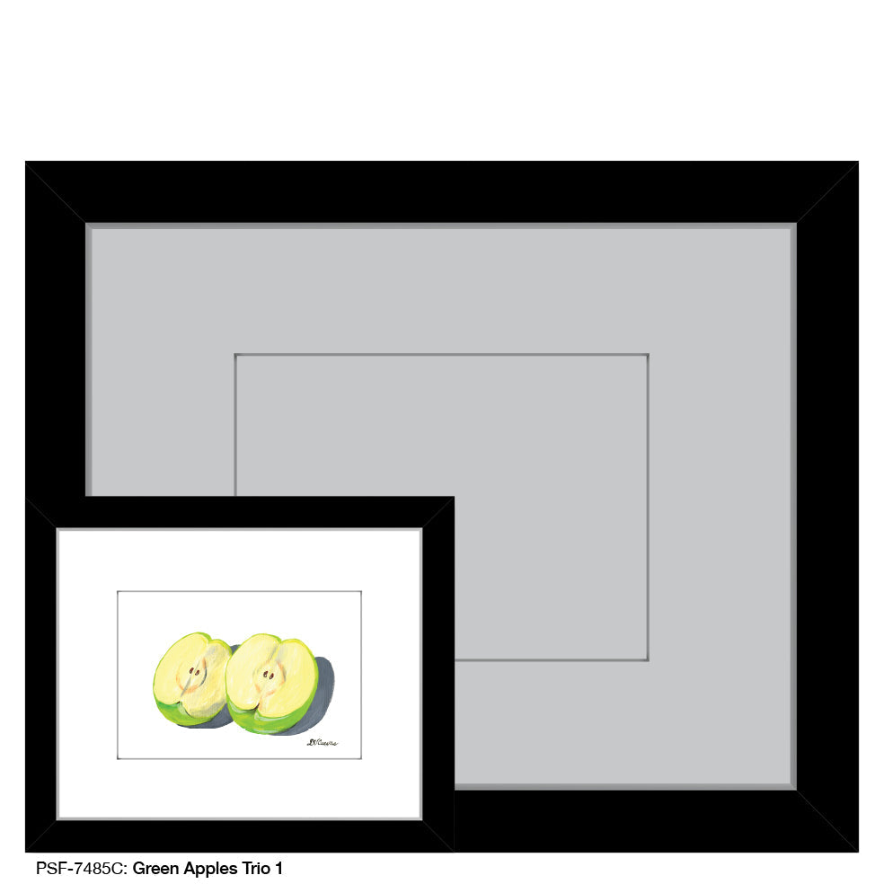Green Apples Trio 1, Print (#7485C)