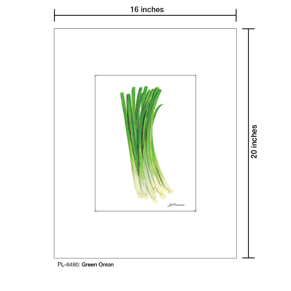 Green Onion, Print (#8480B)