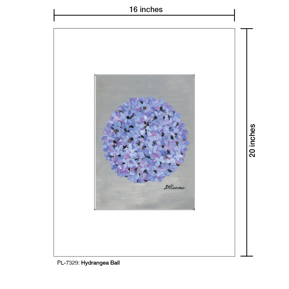Hydrangea Ball, Print (#7329A)