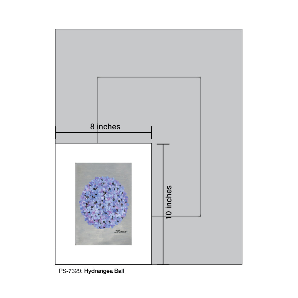 Hydrangea Ball, Print (#7329A)