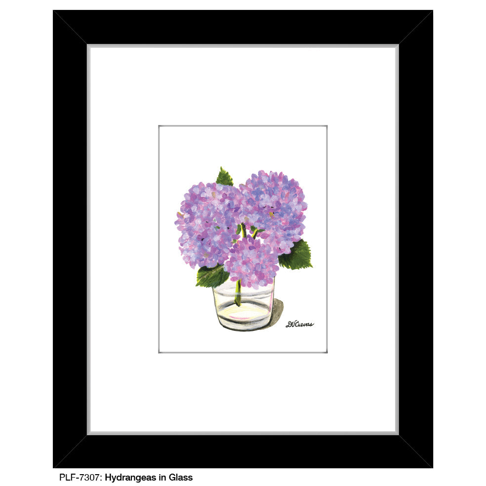 Hydrangeas in Glass, Print (#7307A)