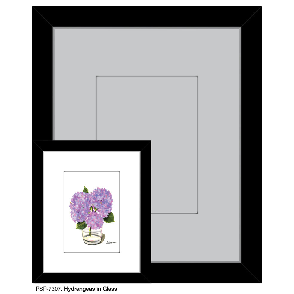 Hydrangeas in Glass, Print (#7307A)